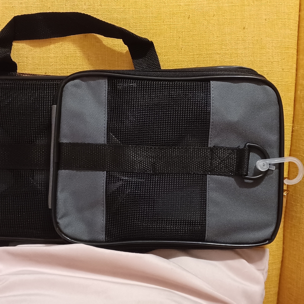 Stylish Gray Dog Carrier